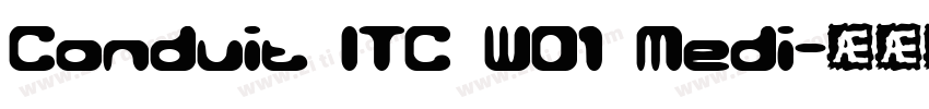 Conduit ITC W01 Medi字体转换